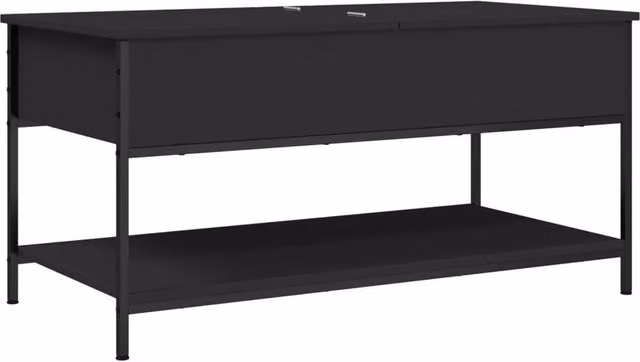 Berkfield Home Modern Black Coffee Table with Lift Mechanism, W/D/H: 100 x 50 x 50 cm – 1