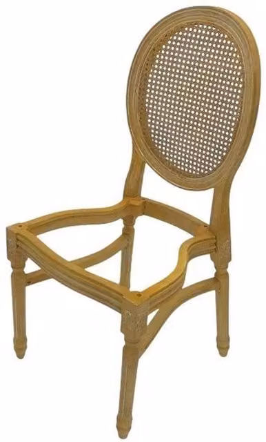 PAWNORA Brown Rustic Rattan Dining and Wedding Throne Chair – 1