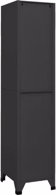 Berkfield Home Anthracite Wall Mounted Metal Locker Cabinet with Hinged Doors and Lock, W/D/H: 38 x 45 x 180 cm – 1