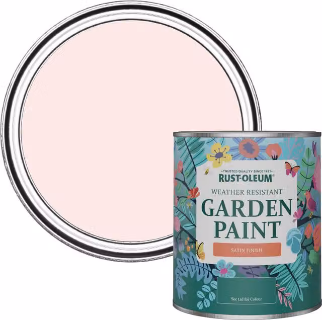Rust-Oleum Water-Based Garden Paint in Pink Satin Gloss, 0.75 l