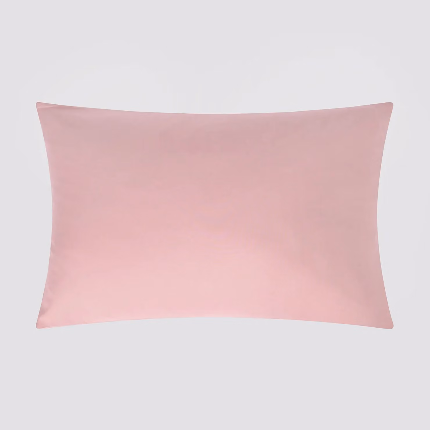 OHS 2 Pack Soft Microfibre Wrinkle Resistant Housewife Pillowcases in Light Pink, Standard Size