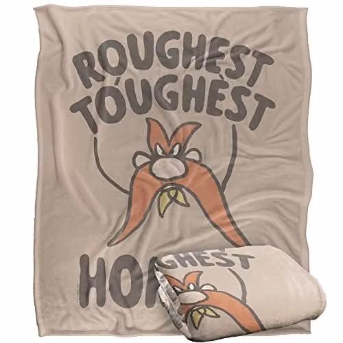 LOGOVISION Looney Tunes Super Soft Microfibre Fleece Throw Blanket, Multicolour, W: 152 cm, D: 127 cm