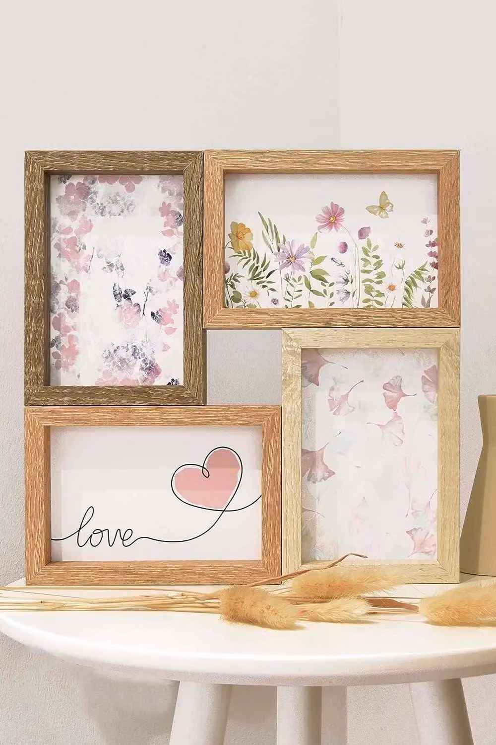Nielsen Design Accent Photo Collage Frame for 4 Pictures, Brown Mixed Wood Finishes, 10 x 15 cm – 2
