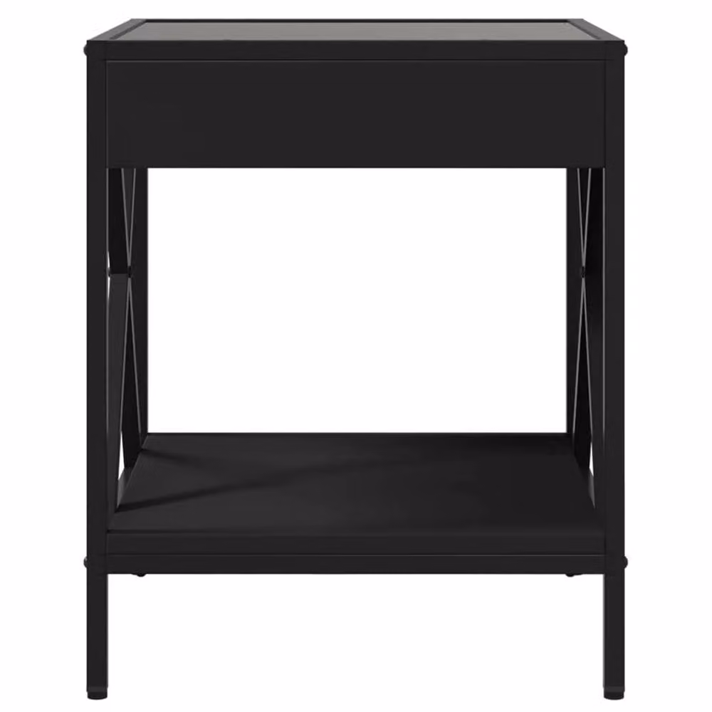 Berkfield Home Infinity LED Coffee Table in Black, W/D/H: 40 x 40 x 49 cm – 3