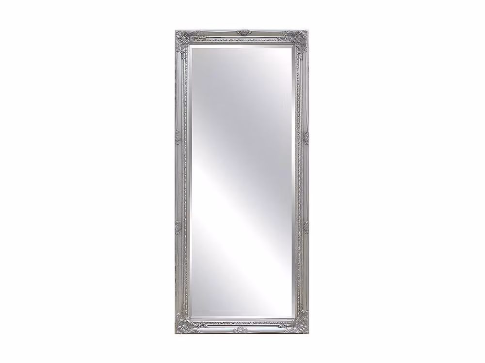 Vente-unique Silver Eucalyptus Wood Frame Moulded Wall Mirror, W: 60 cm, H: 140 cm – 2