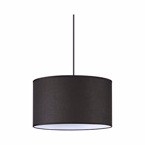 Ideal Lux Set Up Slim Cylinder Pendant Ceiling Light in Black