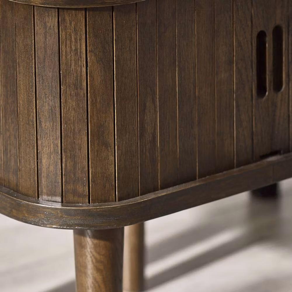 Cheshire Arran Mid-Century Wood Side Table in Brown – 5