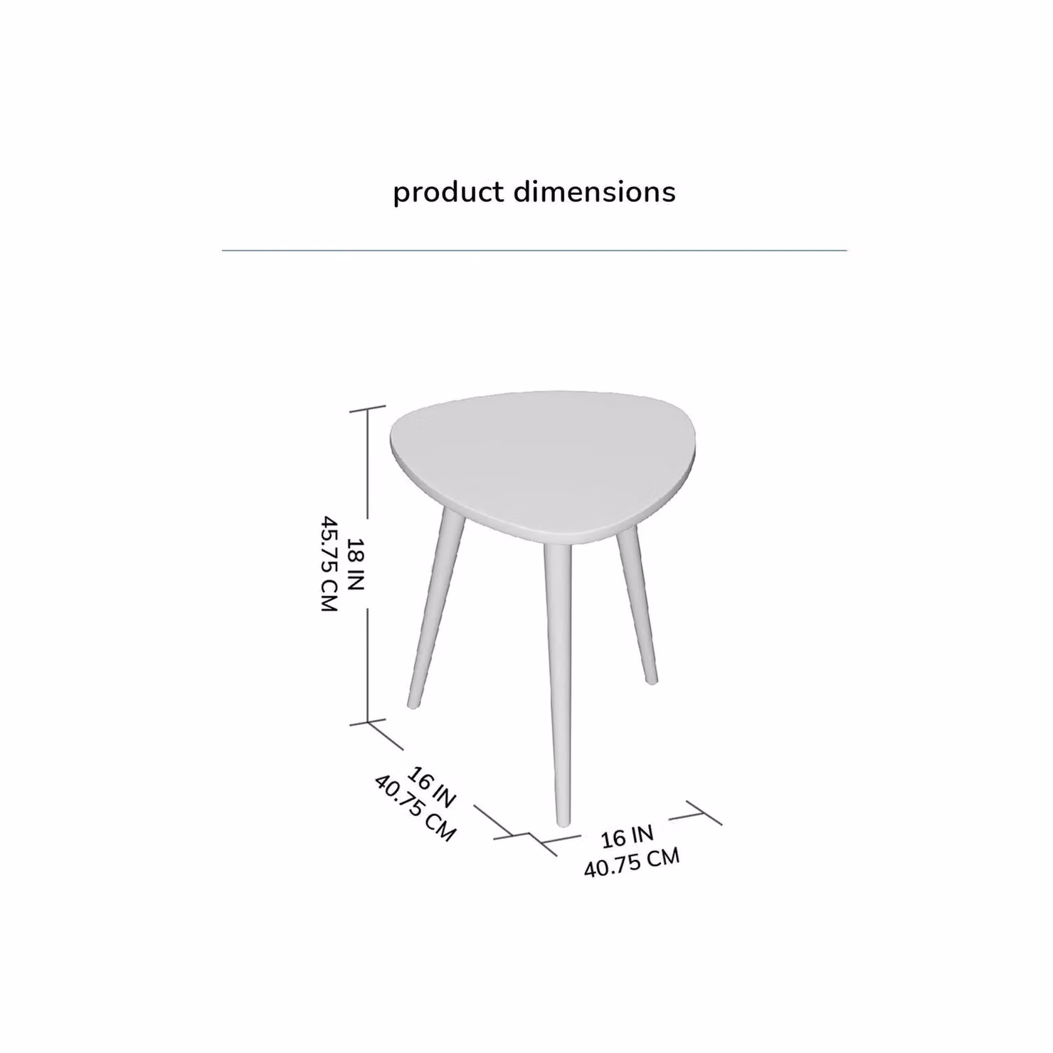 MH London Tora Triangle Side Table in Natural Mango Wood – 2