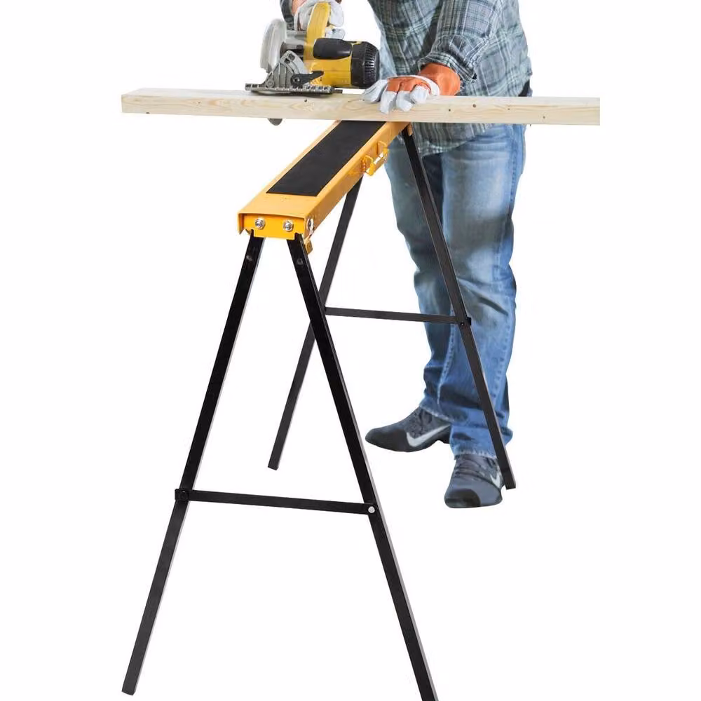 Costway Heavy Duty Metal Folding Sawhorse Set of 2 in Multicolour – 2