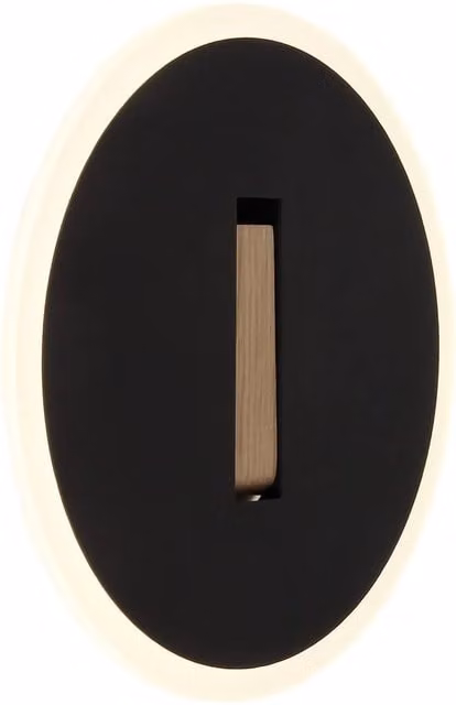 Netlighting Avery Integrated LED Wall Lamp in Black with 4000K Cool White Light – 1
