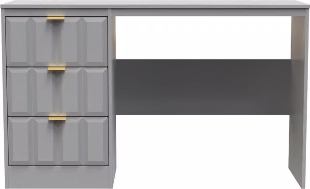 Ready Assembled 2 U Seattle 3 Drawer Desk in Grey