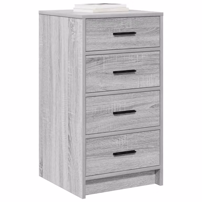 Berkfield Home Grey Sonoma Sideboard in Engineered Wood, W/D/H: 40 x 41 x 75 cm