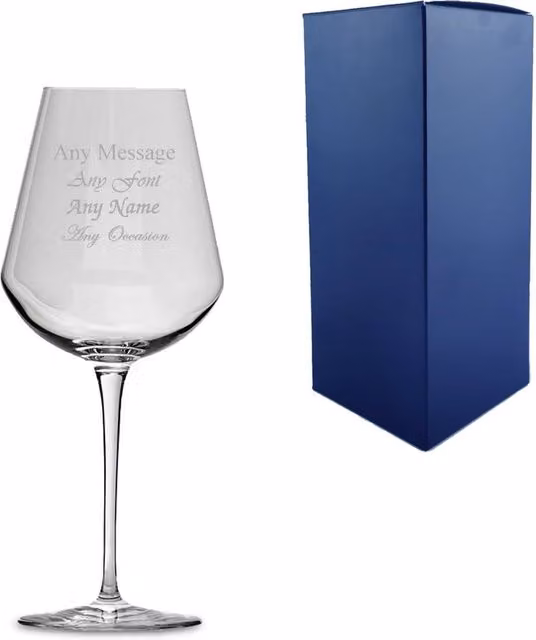 Uniqueful Personalised Inalto Uno Wine Glass, 380ml, Clear