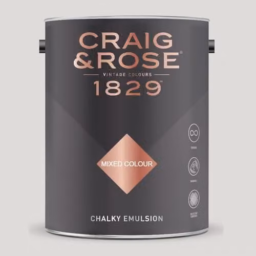 Craig & Rose 1829 Chalky Emulsion Paint in Dutch White, 5 l