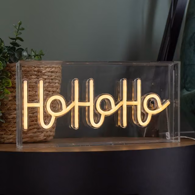 Samuel Alexander Ho Ho Ho Christmas Neon Flex Sign with Warm White LEDs, W/H: 30 x 15 cm – 1