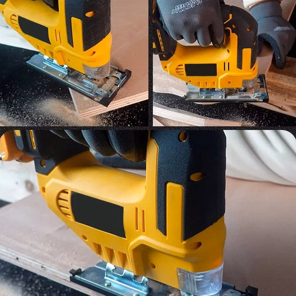 Ventryn Cordless 20V Yellow Woodworking Jigsaw with Bevel Cut Function – 5