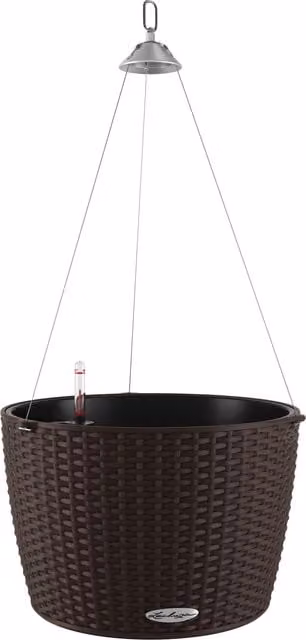 Lechuza Hanging Basket Planter, Brown, Diameter: 55 cm