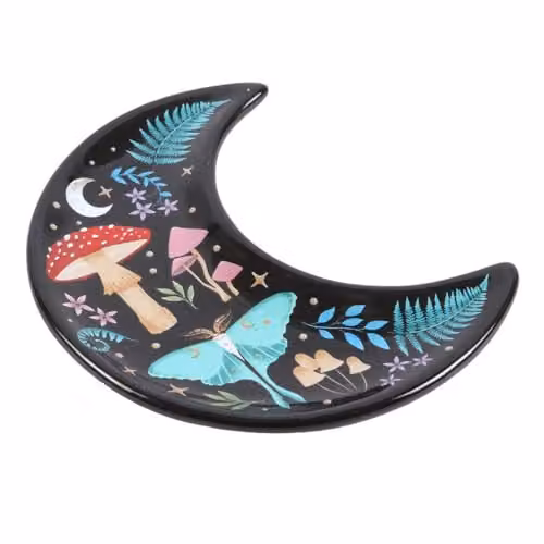 KDMD Organic Floral Ceramic Trinket Bowl in Black and Gold, W/D/H: 13.0 x 12.0 x 1.4 cm – 3