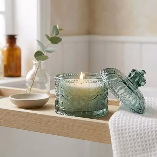 Candlelight Silk Road Collection Glass Jar Candle in Chengdu Green – 2
