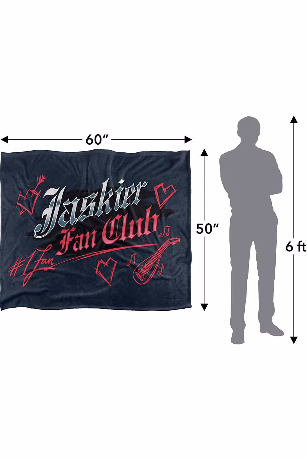 The Witcher Jaskier Fan Club Silky Touch Soft Microfibre Throw Blanket, Multicolour, W/D/H: 152 x 127 cm – 8