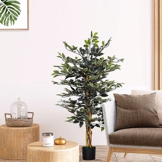 HOMCOM Green Artificial Ficus Tree