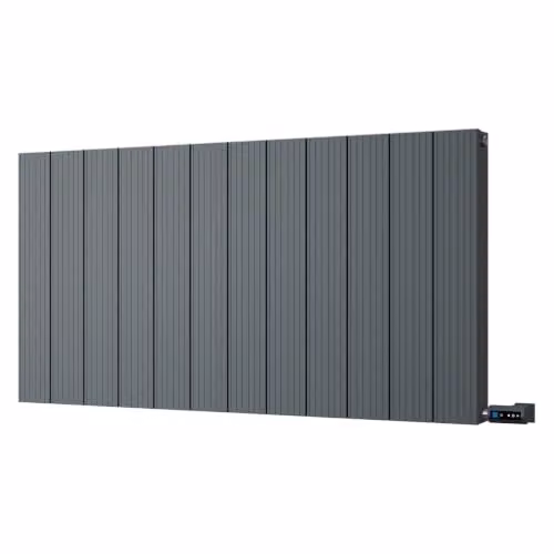 UK Radiators Thetford Anthracite Horizontal Electric Designer Radiator with WiFi App Control, W: 112.4 cm, H: 60.0 cm – 2