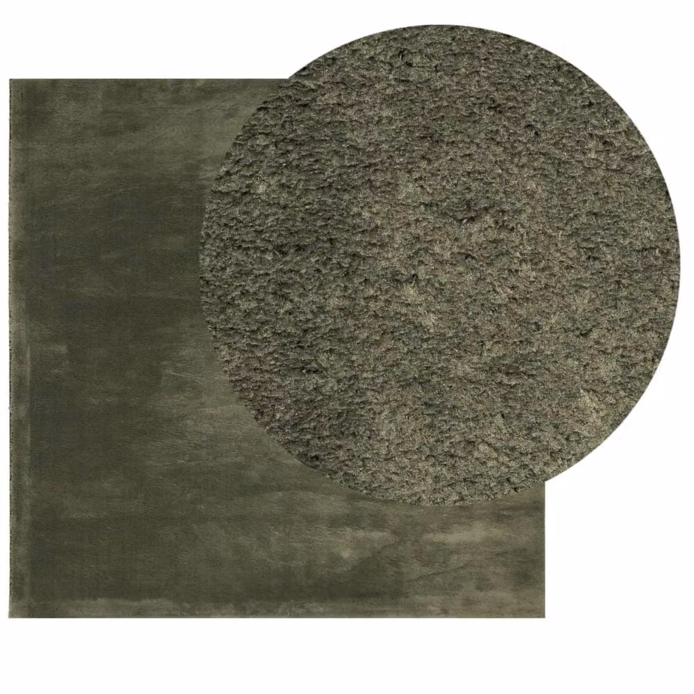 Berkfield Home HUARTE Short Pile Washable Soft Rug in Forest Green, 240 x 240 cm – 3