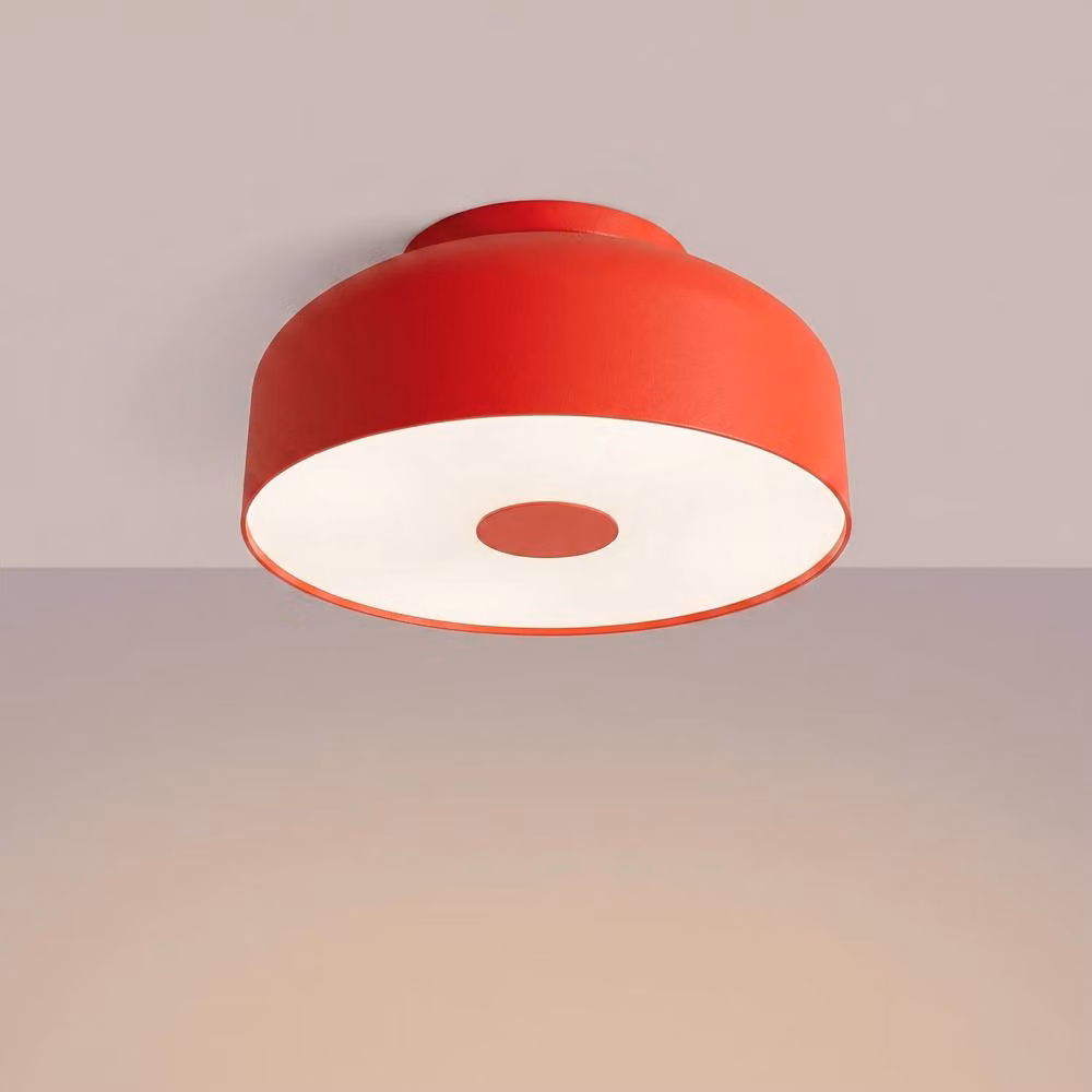 Sollux Lighting Modern Round Ceiling Lamp in Red, W/D/H: 15 x 30 x 30 cm – 2