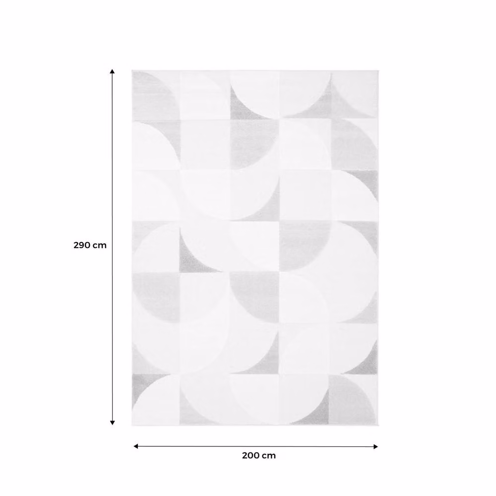 Sweekeet Cream Retro Vintage Rug, W: 160 cm, L: 230 cm – 2