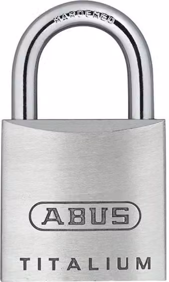 ABUS Titalium Padlock with Key in White and Black – 1