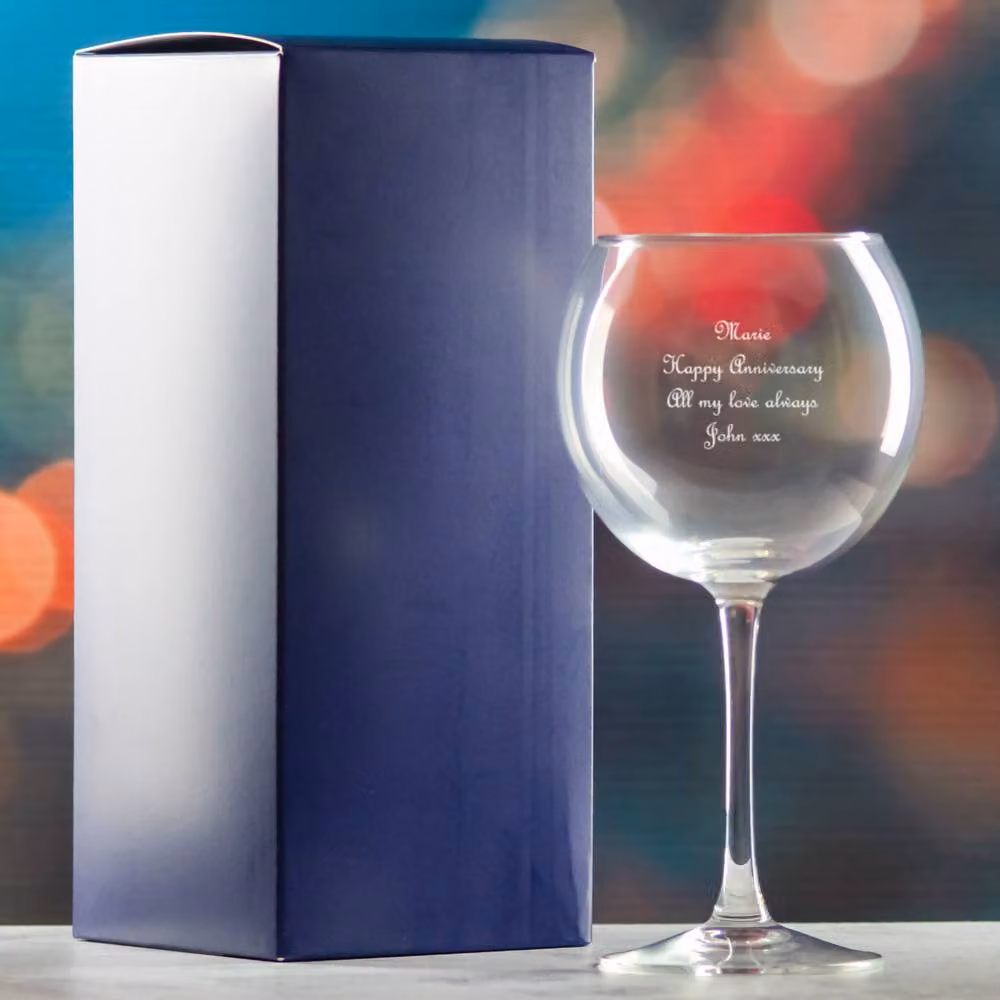 Uniqueful Personalised Vina Splendid Gin Balloon Cocktail Glass in Clear – 2