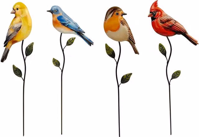 Ornate Collection Multicolour Metal Animal Garden Stake