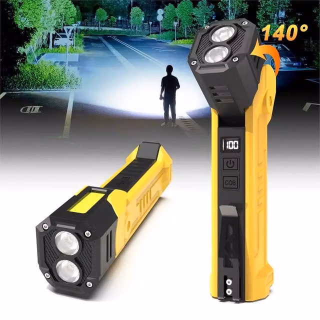 Nordara Yellow LED COB USB Flexible Rechargeable Magnetic Lamp – 1