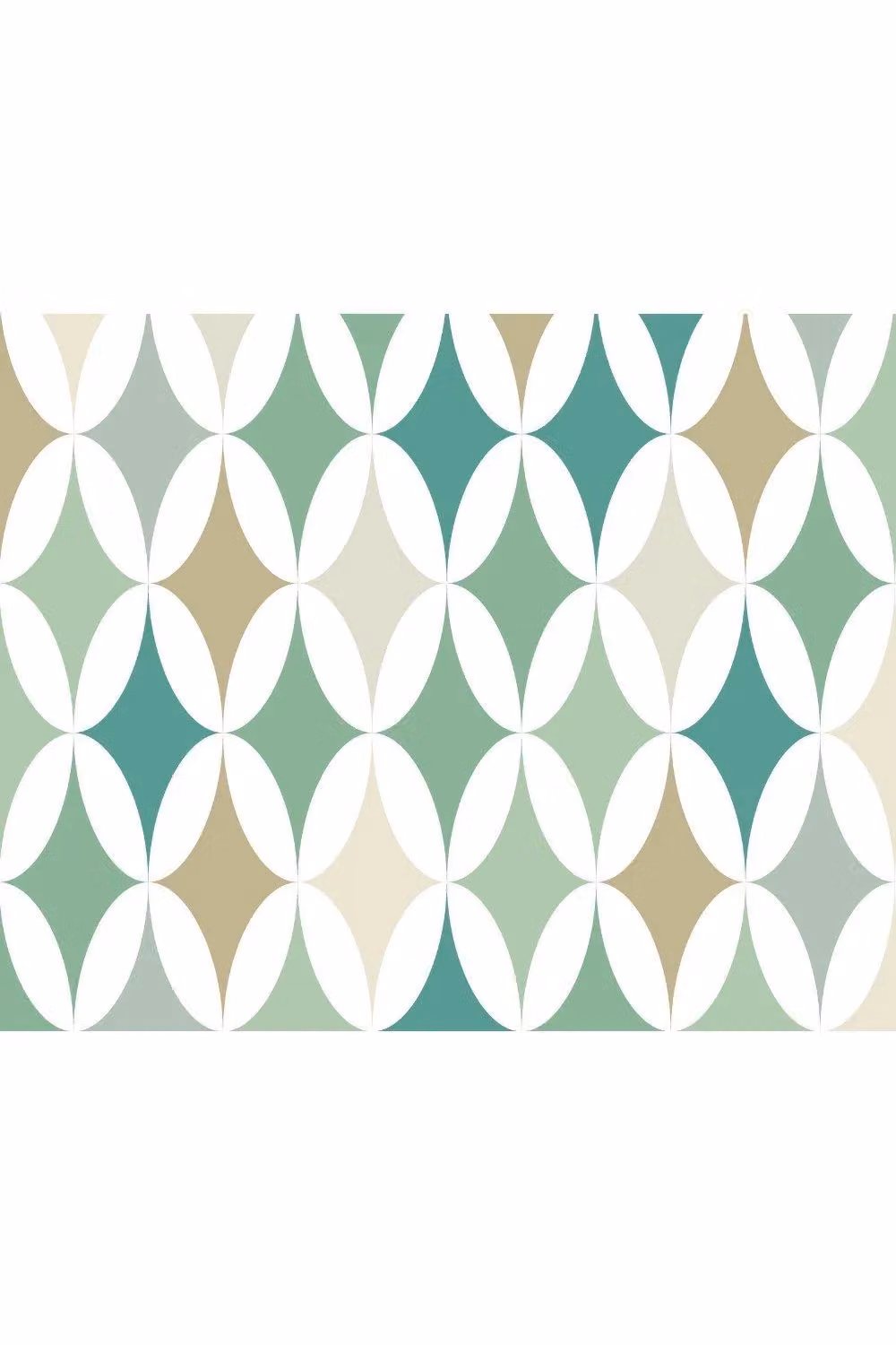 Origin Murals Green Formation Geometric Wall Mural W: 350 cm, H: 280 cm – 2