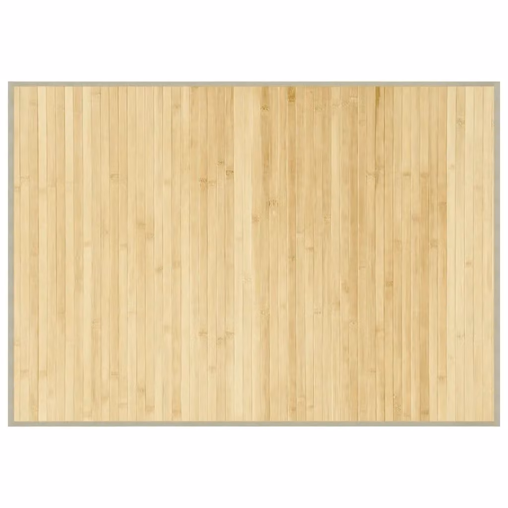 Berkfield Home Rectangular Bamboo Rug in Sand and Beige, W: 70 cm, L: 100 cm – 2