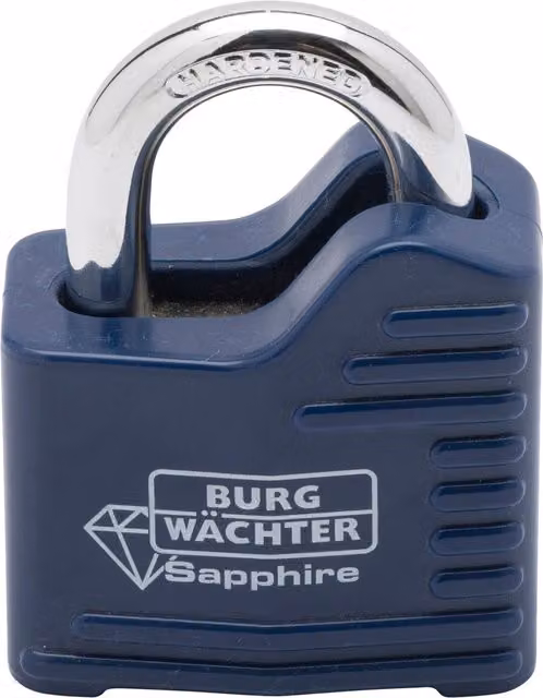 Burg-Wächter Blue Laminated Steel Padlock with Cover, 50mm