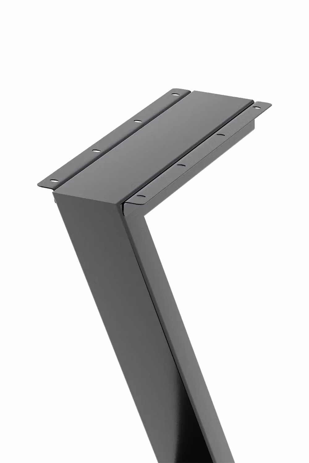 Living and Home Black Z-shaped Anti-Slip Metal Furniture Replacement Legs for Coffee Tables and Benches, Set of 2, Height: 40 cm – 4