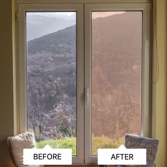 Livingandhome One Way Privacy Window Film in Brown Silver