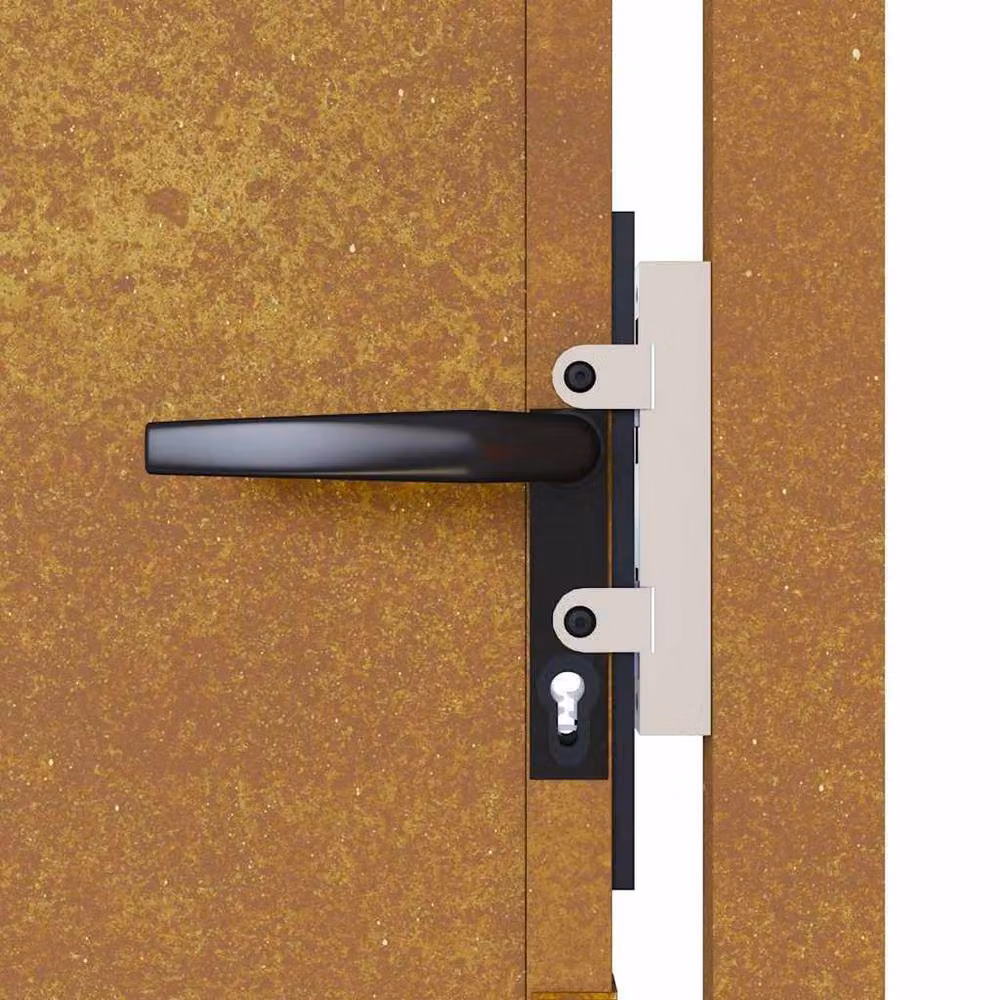 Berkfield Home Durable Corten Steel Garden Gate in Brown, W: 105 cm, H: 80 cm – 3
