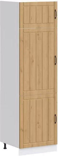 Berkfield Home Lucca Artisan Oak Kitchen Wall Unit in Brown and White – 1