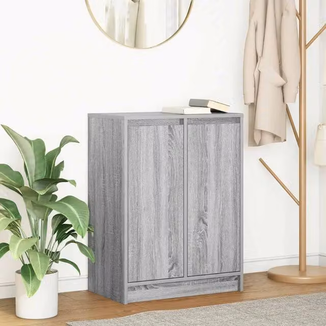 Berkfield Home Grey Sonoma Sideboard, W/D/H: 57 x 34 x 76 cm