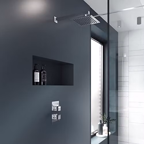 Ultra JTY301 Volt Thermostatic Twin Valve Shower Mixer in Chrome – 3