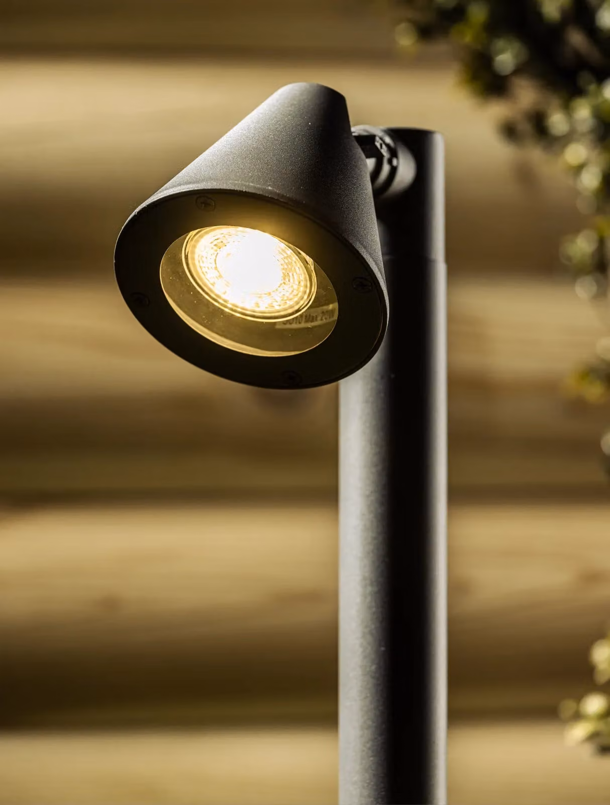 CGC Lighting Molly Modern Cone Grey Aluminium Post Light with Transparent Glass – 4