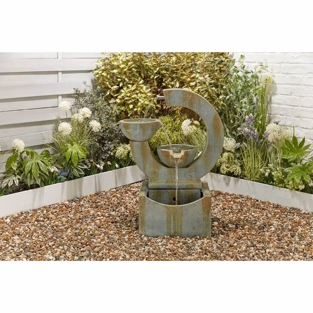 Altico Garden Products Ltd Verona Grey Cascade Water Feature, W: 66.4 cm, H: 85 cm, D: 33 cm – 2