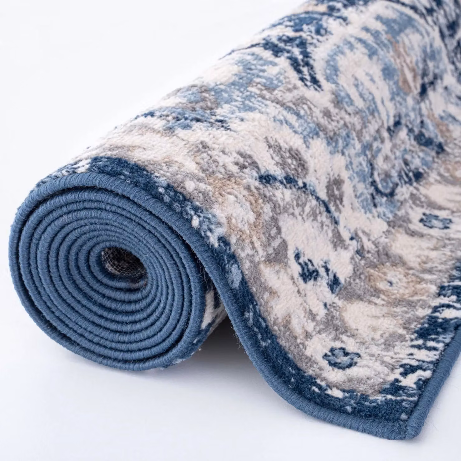 THE RUGS Montana Medallion Area Rug in Navy and Cream, W: 80 cm, L: 150 cm – 5