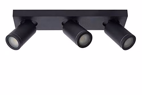 Lucide Taylor Dimmable and Adjustable LED Ceiling Spotlight Bar for Bathrooms, Black – 1