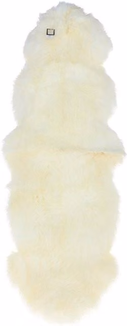 Fenland England Organic White Australian Sheepskin Rug W/D/H: 180 x 60 x 60 cm
