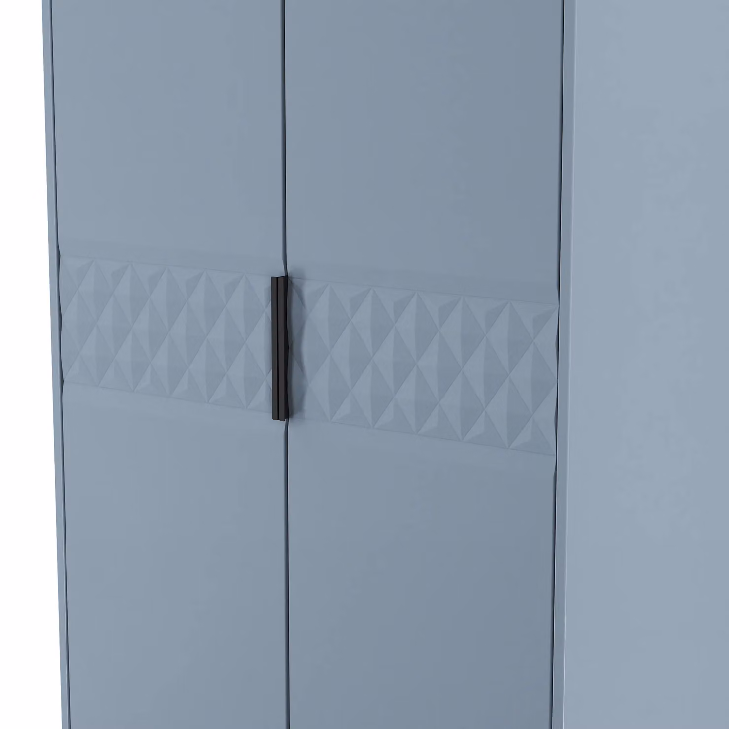 2 U Islay Ready Assembled 2 Door 2 Drawer Wardrobe in Light Blue – 3