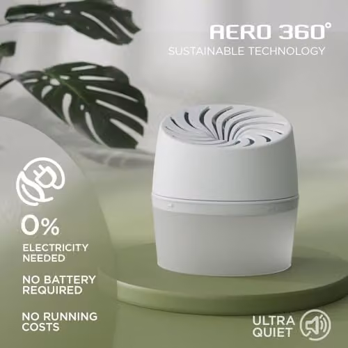 UniBond AERO 360 Moisture Absorber Dehumidifier in White and Blue with 450 g Refill – 3