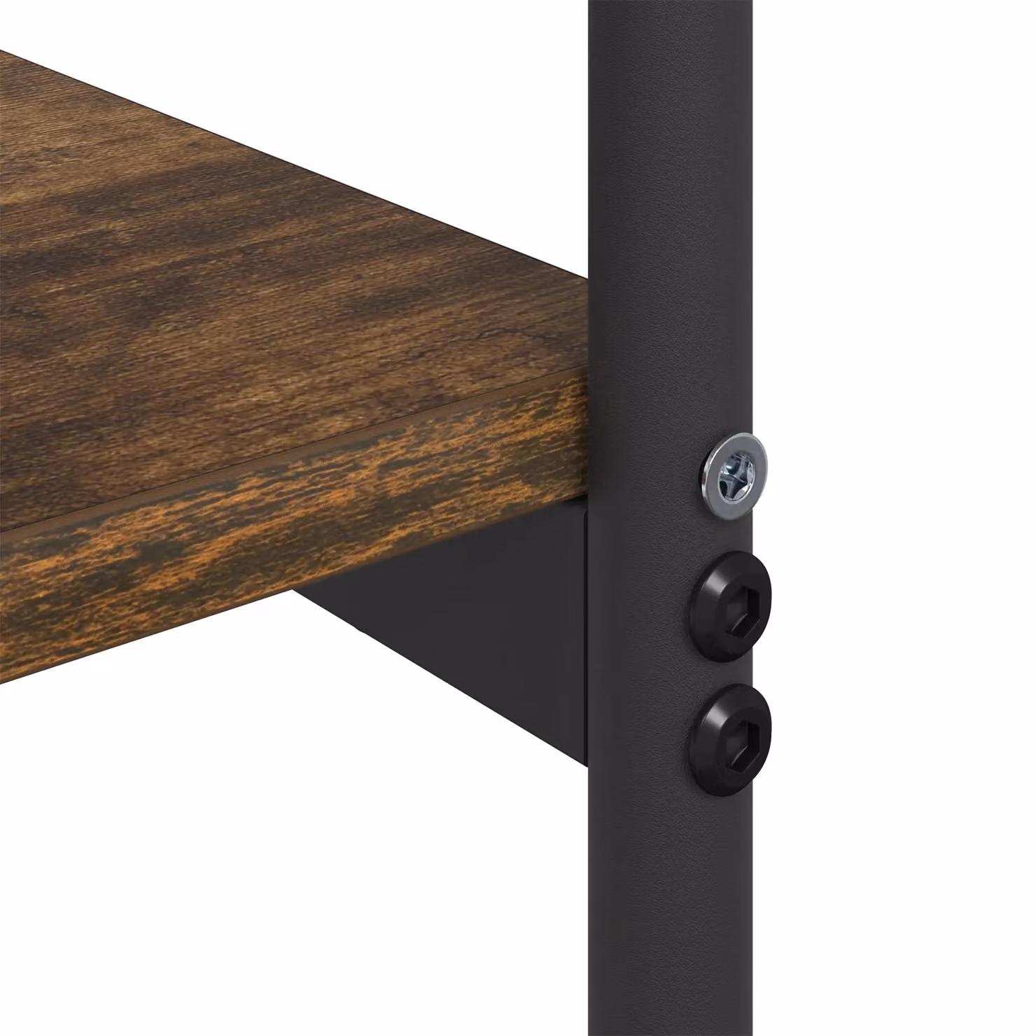 Berkfield Home Smoked Oak Console Table, Brown Engineered Wood, W: 101 cm, D: 35 cm, H: 80.5 cm – 3